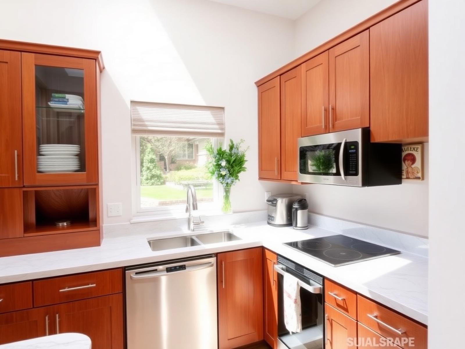 Bright modern shared kitchen
